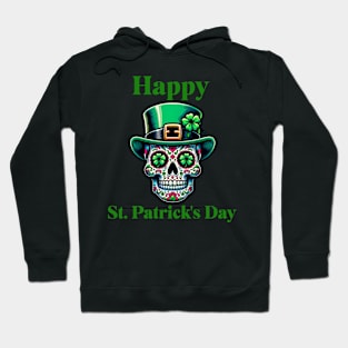 St. Patricks Day Sugar Skull Day of the Dead Hoodie